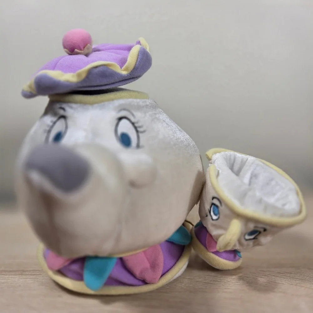 Vintage Disney Store Mrs Potts & Chip Talking Plush Beauty and the Beast